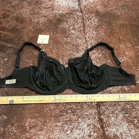 Panache Clara Full Cup Underwire Lace Bra Black 34J NWT - Picture 5 of 11